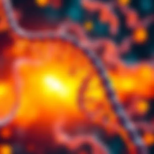 Illustration of AlphaGenome analyzing DNA strands to enhance understanding of genetics and diseases